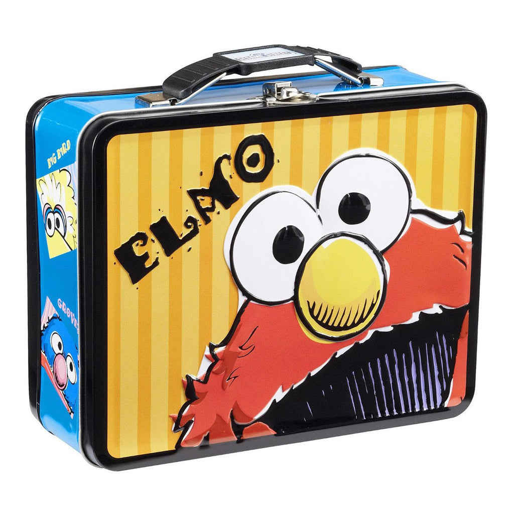 Sesame Street Elmo Metal Tin Lunch Box Friends - Radar Toys
