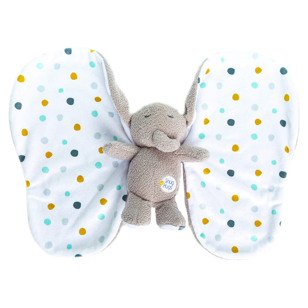 Snug Hugs Grey Elephant Small Plush Blanky - Radar Toys