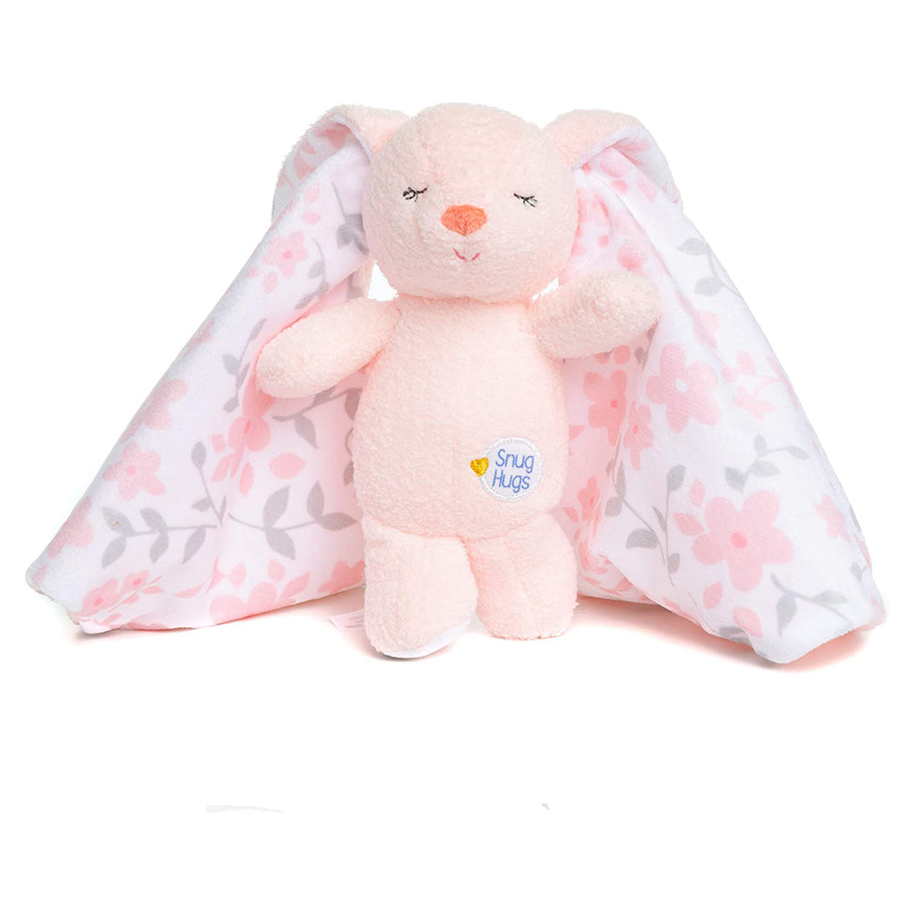 Snug Hugs Pink Bunny Small Plush Blanky - Radar Toys