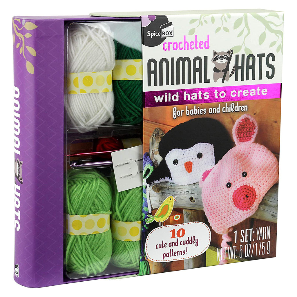 Spice Box Crocheted Animal Hats Set - Radar Toys