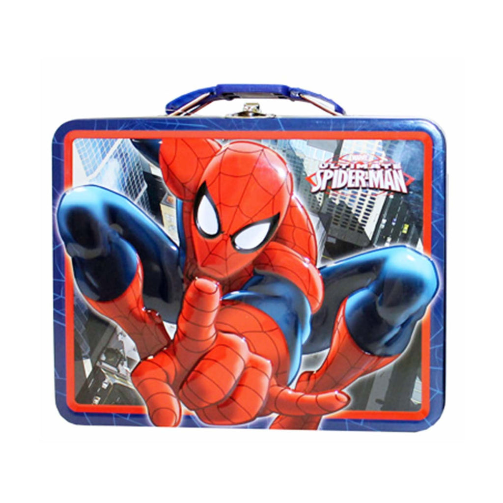 Spider-Man Ultimate Red Web Slinger Carry All Metal Tin Box
