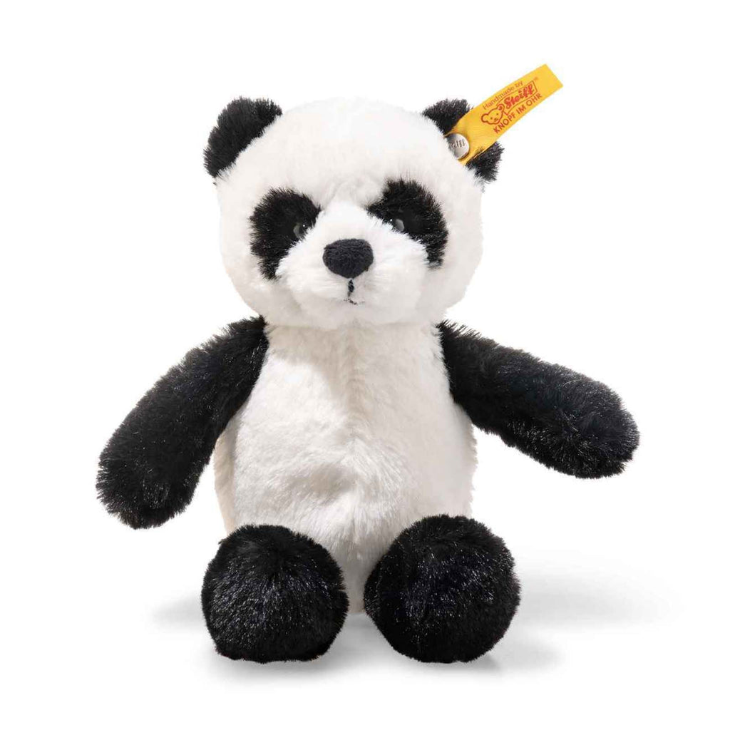 Steiff Ming Panda White Black 8 Inch Animal Plush