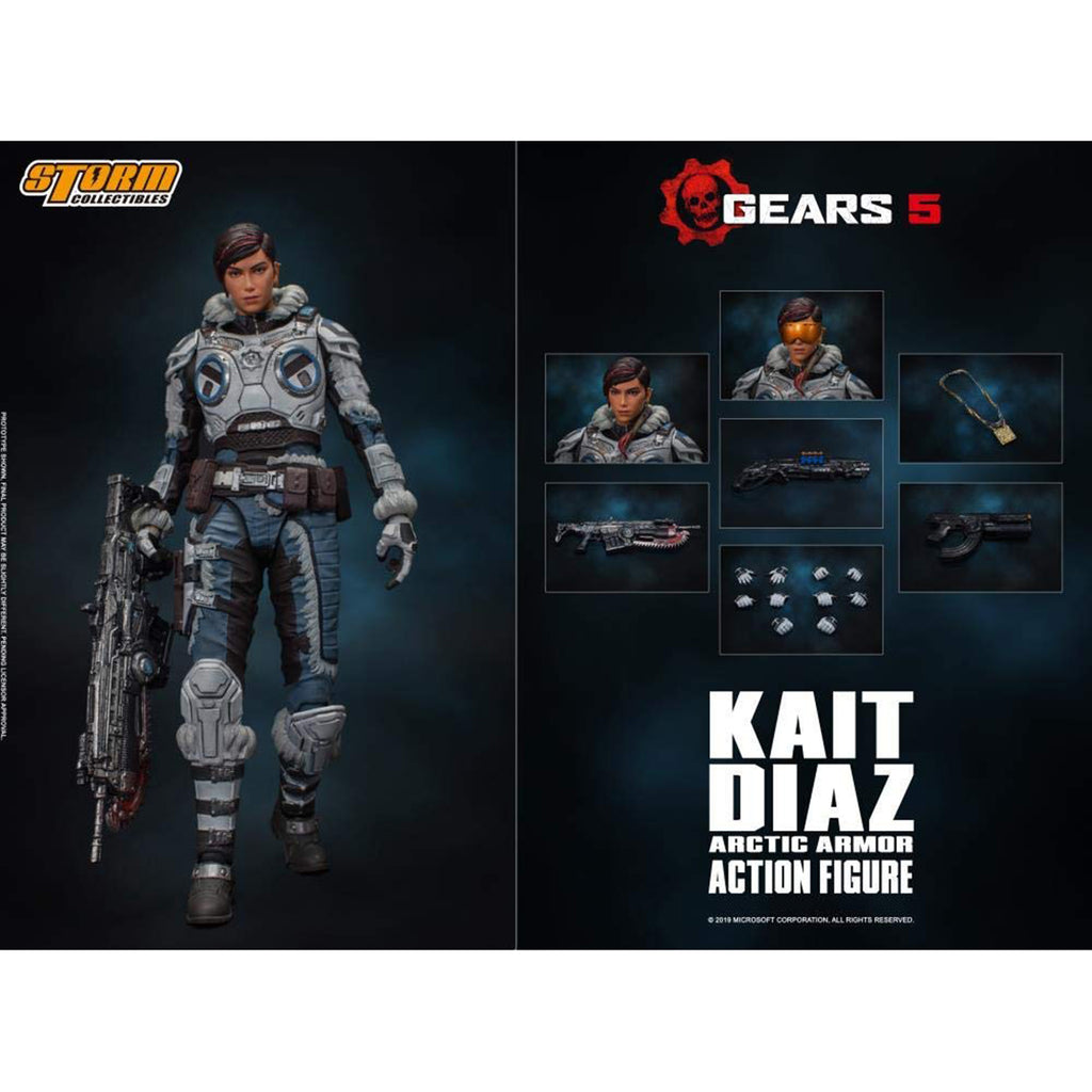 Storm Collectibles Gears Of War 5 Kait Diaz Winter Armor Action Figure - Radar Toys