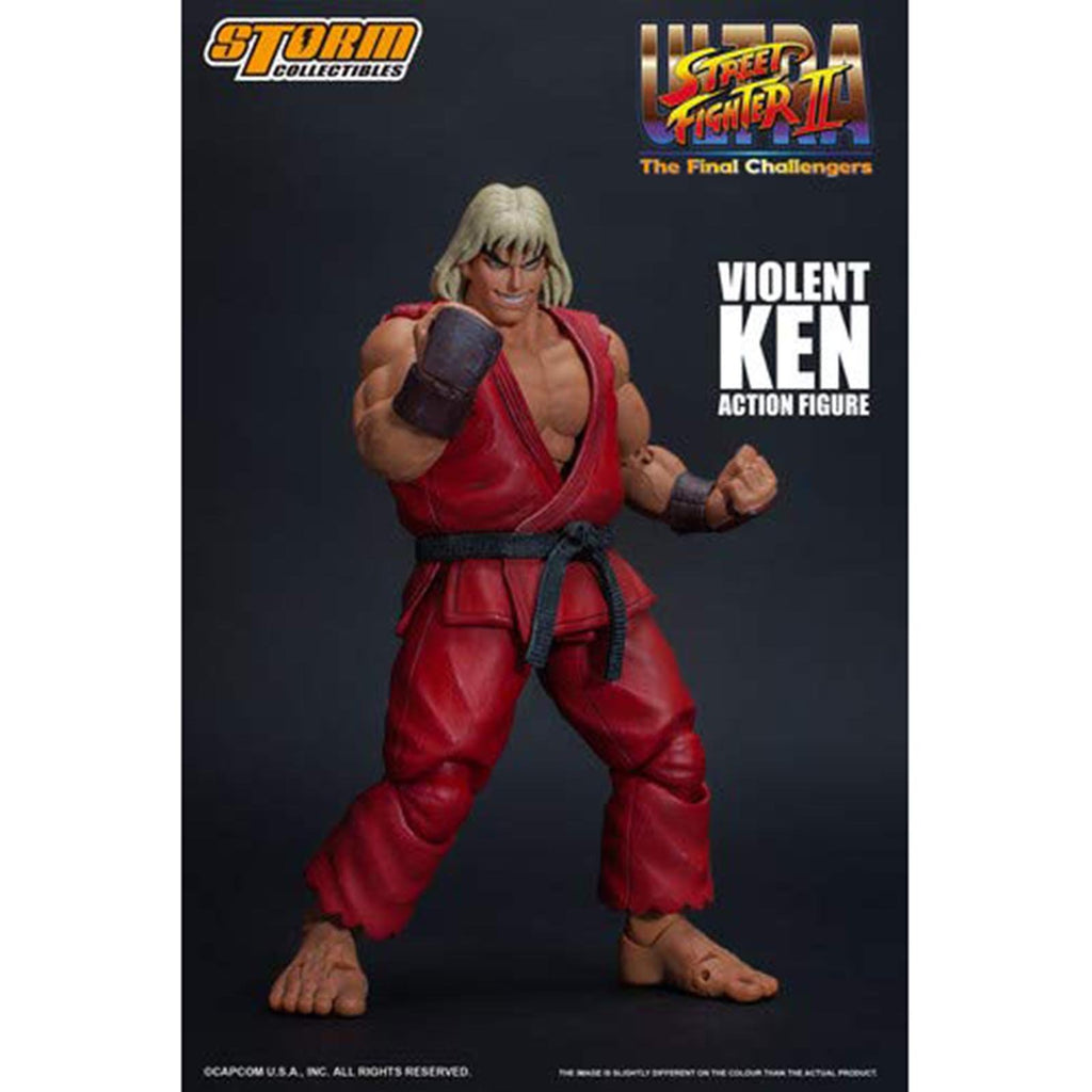 Storm Collectibles Street Fighter II Ultra Final Violent Ken 7 Inch Action Figure - Radar Toys