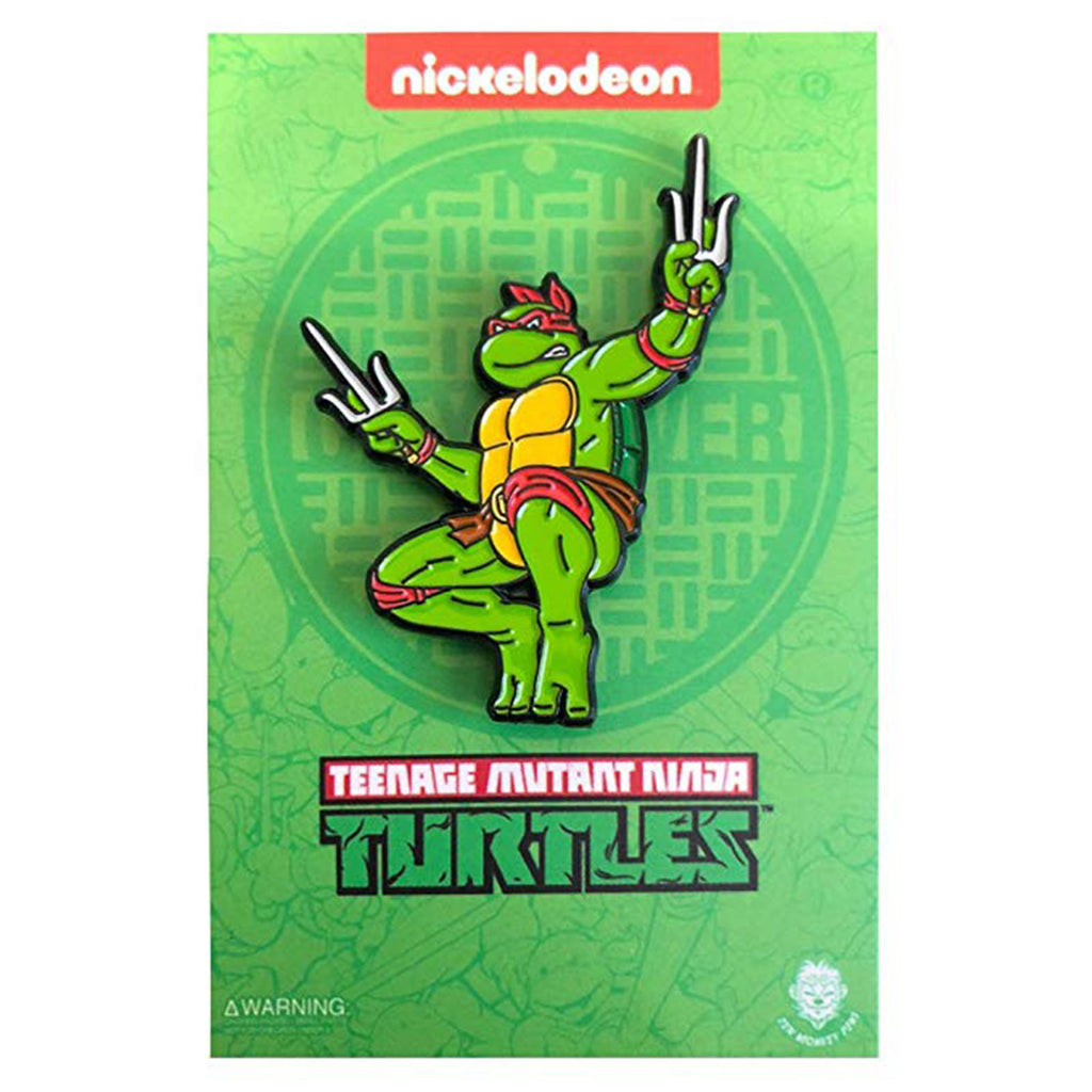 Teenage Mutant Ninja Turtles Leaping Raphael Enamel Pin - Radar Toys