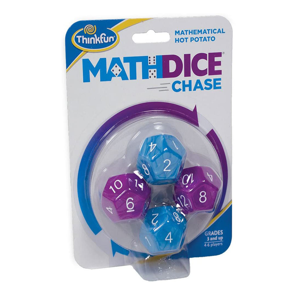 ThinkFun Math Dice Chase 4 Dice Set