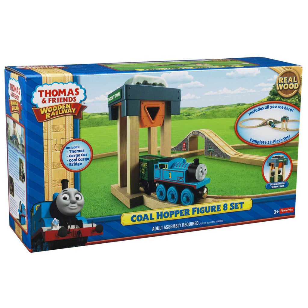 Thomas And Friends Wooden Railway Coal Hopper Figure 8 Set