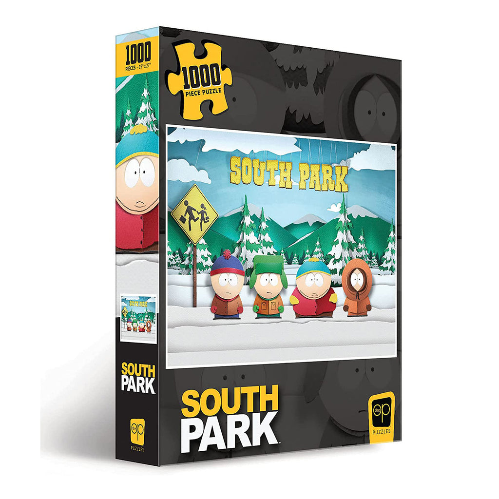 USAopoly South Park Paper Bus Stop 1000 Piece Puzzle