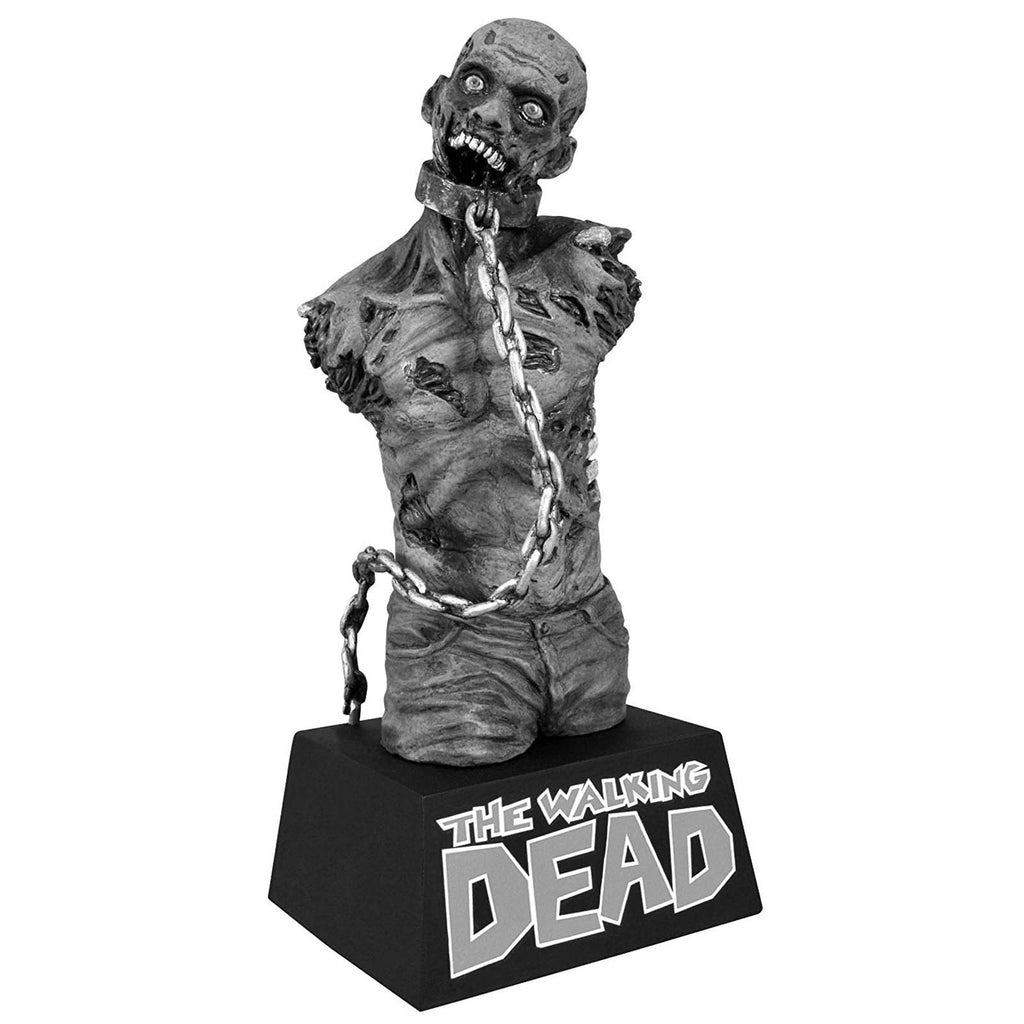 Walking Dead Black And White Pet Zombie Coin Bust Bank