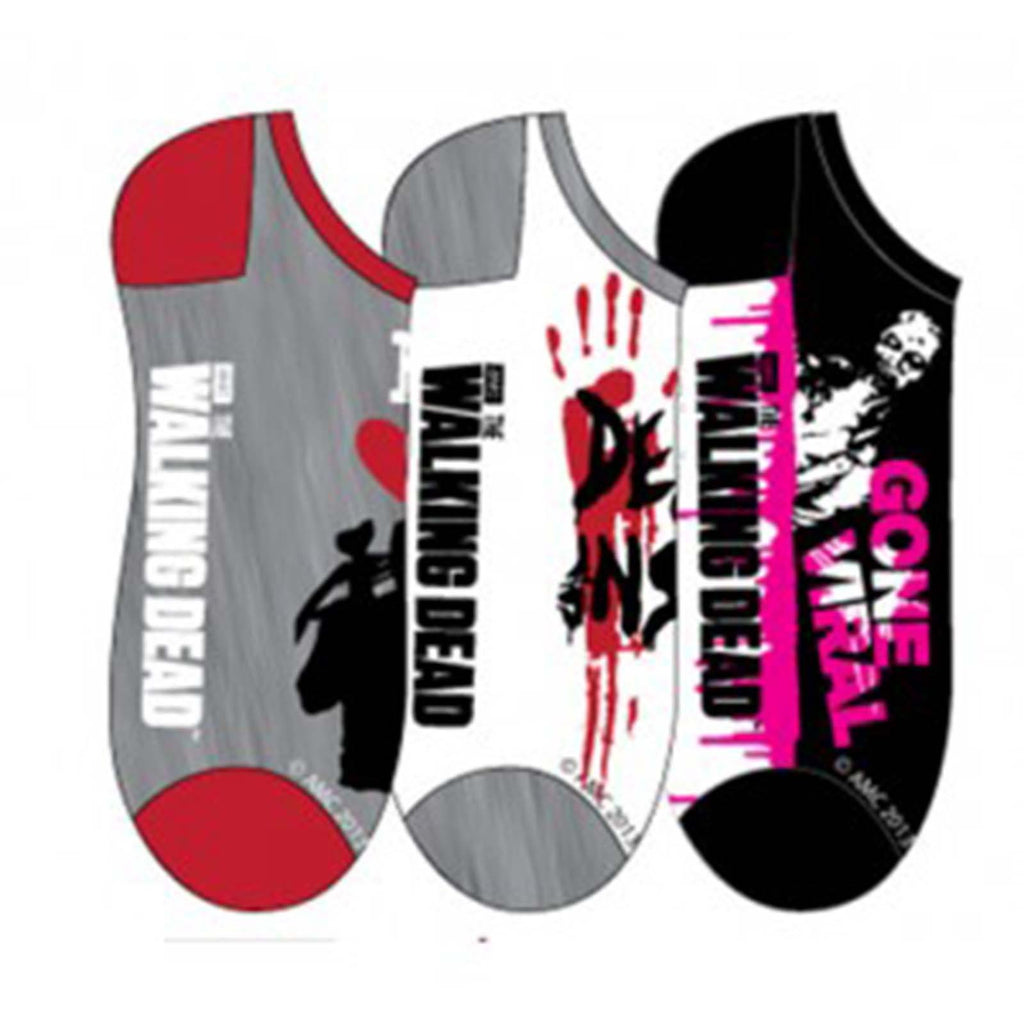 Walking Dead I Heart Daryl 3 Pairs Of Low Cut Socks - Radar Toys