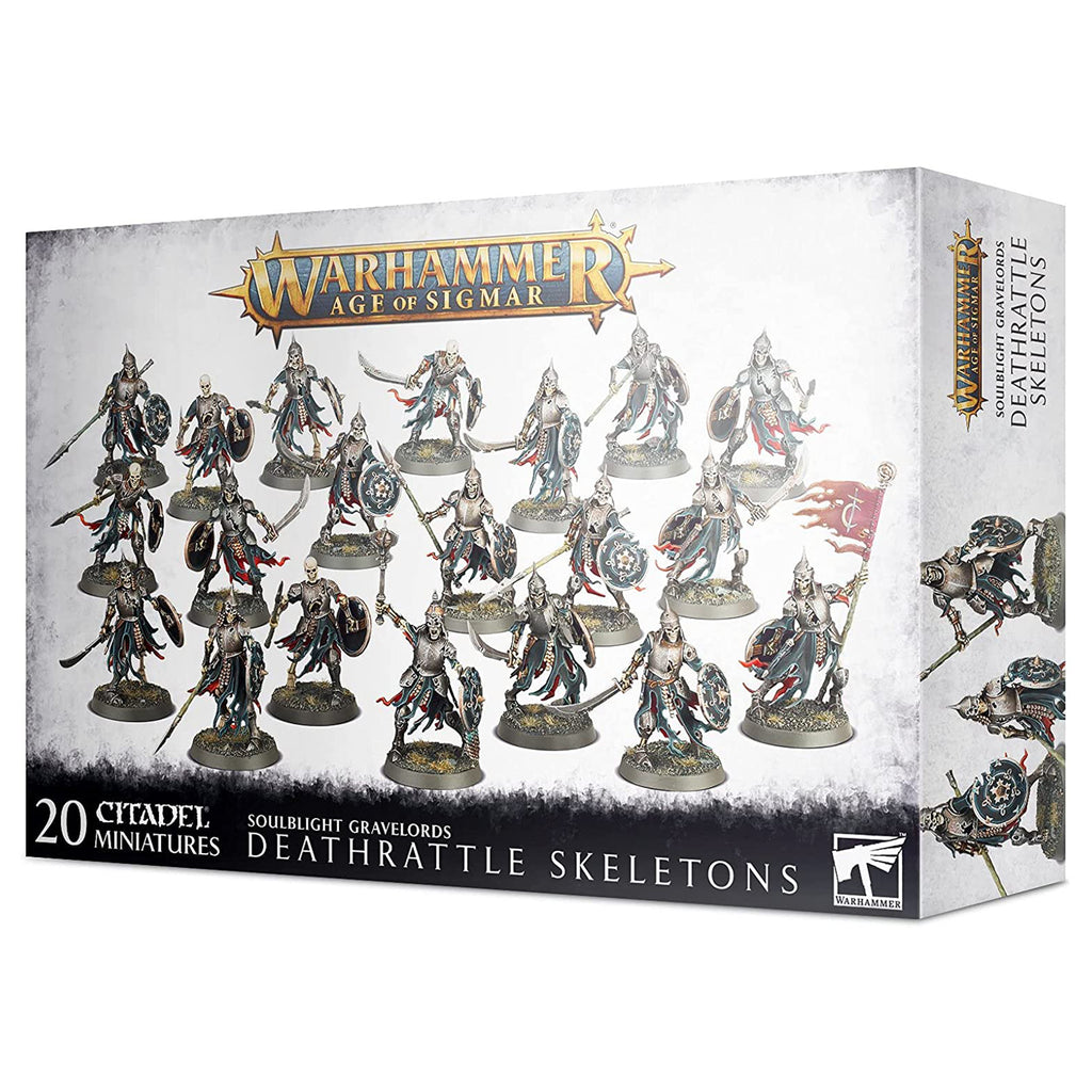 Warhammer Age Of Sigmar Soulblight Gravelords Deathrattle Skeletons Set - Radar Toys