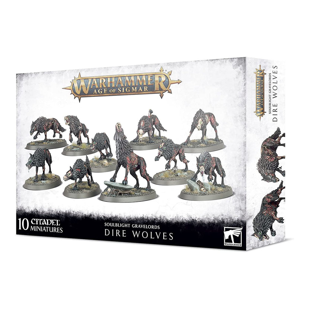 Warhammer Age Of Sigmar Soulblight Gravelords Dire Wolves Building Set