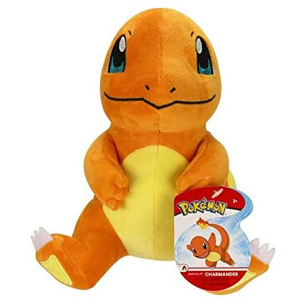 Wicked Cool Toys Pokemon Charmander Sitting 8 Inch Plush Figure - Radar Toys