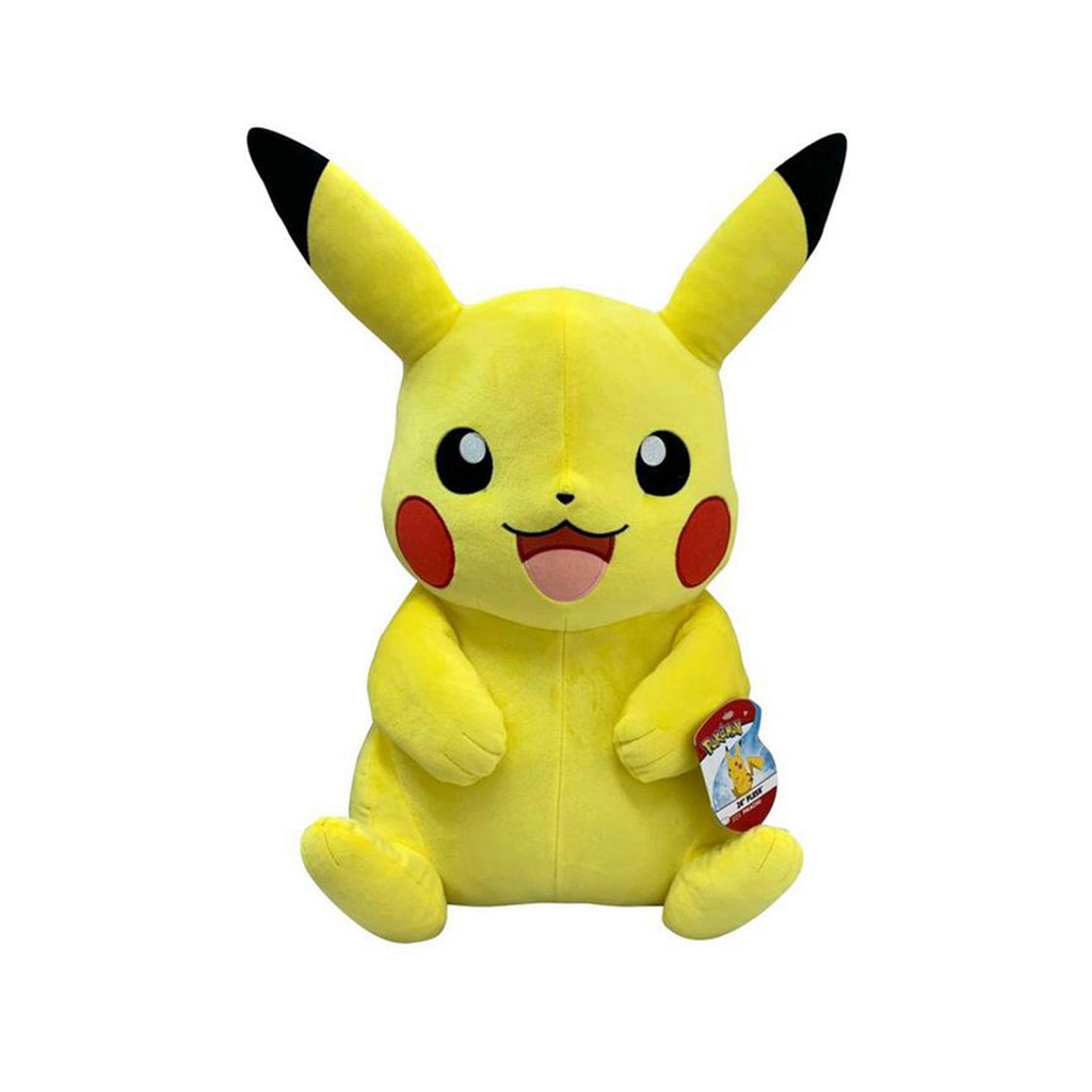 Wicked Cool Toys Pokemon Pikachu Happy 8 Inch Plush Figure - Radar Toys