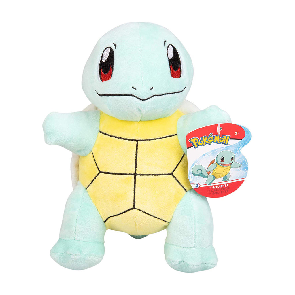 Wicked Cool Toys Pokemon Squirtle 8 Inch Plush Figure - Radar Toys