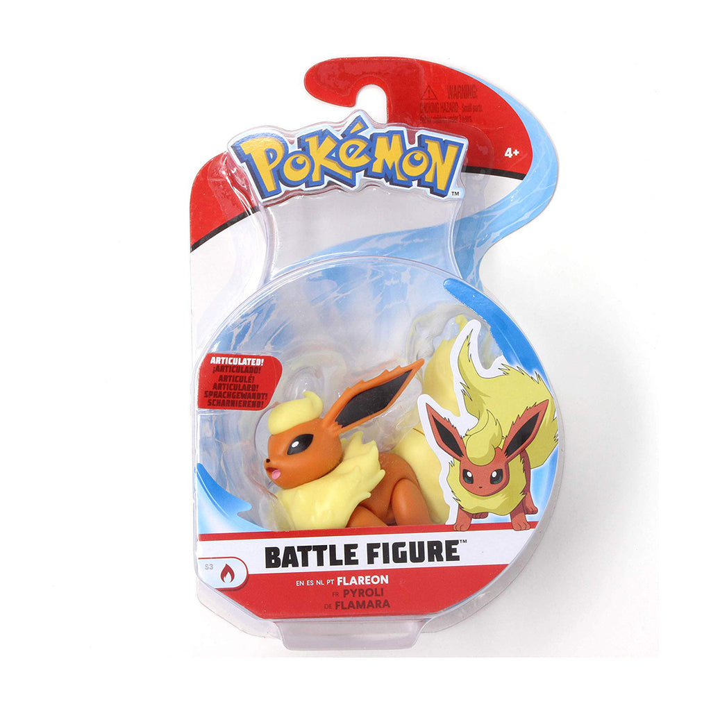 Wicked Cool Toys Pokemon Battle Figure Flareon Figure - Radar Toys
