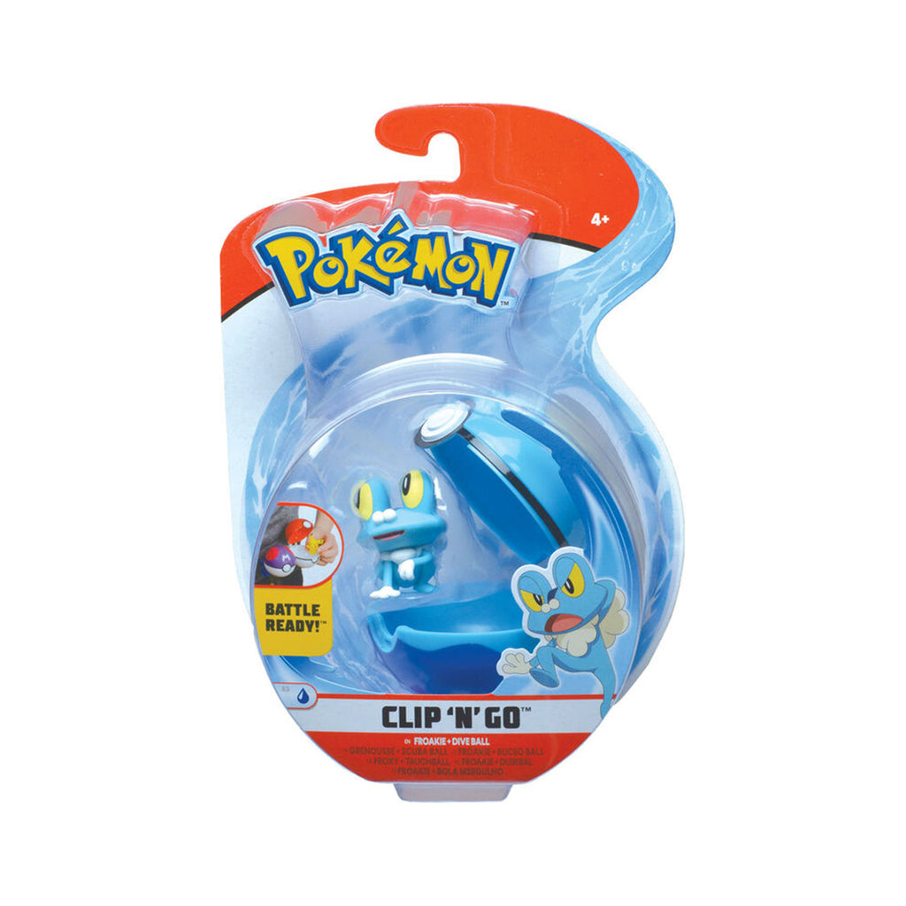 Wicked Cool Toys Pokemon Clip N Go Froakie Set - Radar Toys