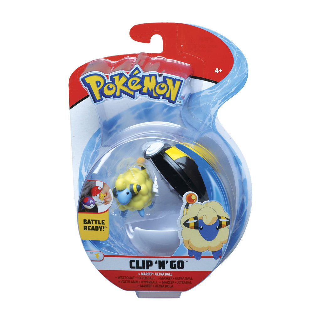 Wicked Cool Toys Pokemon Clip N Go Mareep Set - Radar Toys