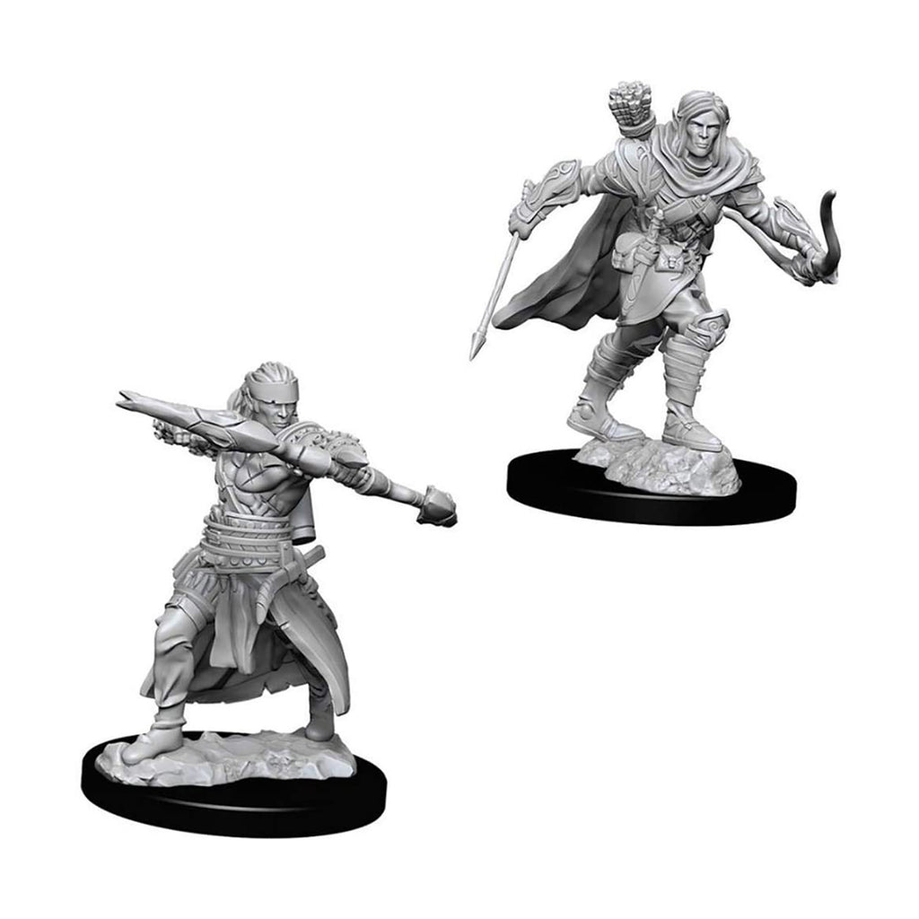 Wizkids Pathfinder Battles Deep Cuts Unpainted Male Half-Elf Ranger Figure Set