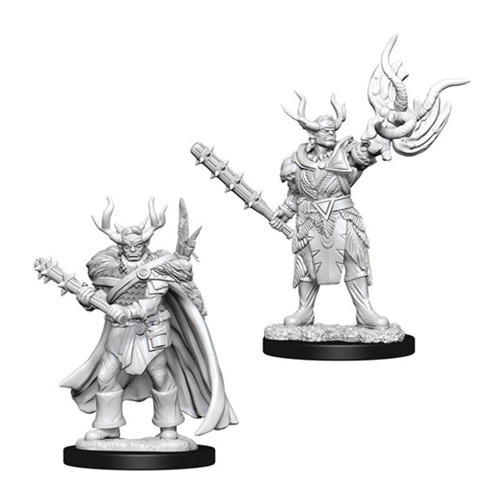 Wizkids Pathfinder Battles Deep Cuts Unpainted Male Half-Orc Druid Figure Set