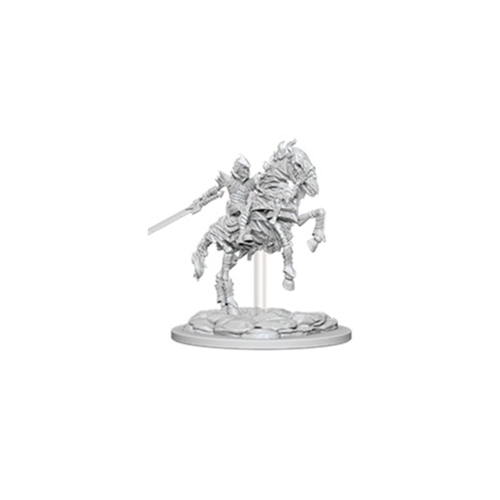 Wizkids Pathfinder Battles Deep Cuts Unpainted Skeleton Knight On Horse Figure Set