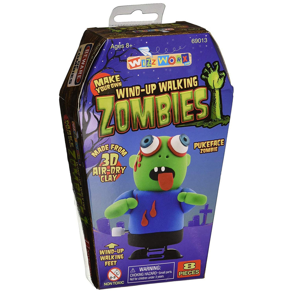 Wizz Worx Make Your Own Wind Up Walking Zombies Pukeface Figure - Radar Toys