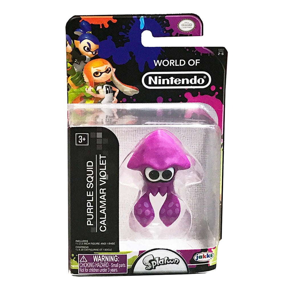 World Of Nintendo Series 11 Purple Squid 2 Inch Action Figure - Radar Toys