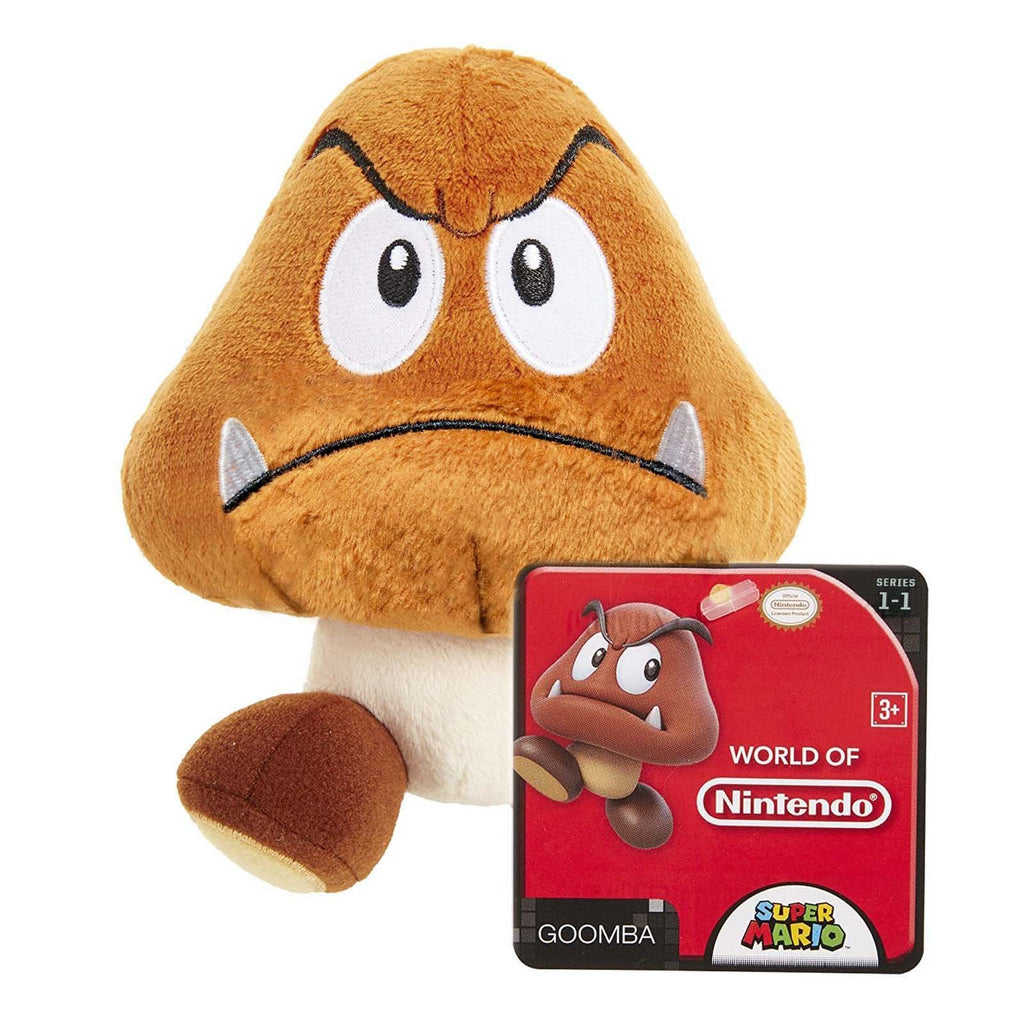 World Of Nintendo Super Mario Goomba 5 Inch Plush Figure - Radar Toys