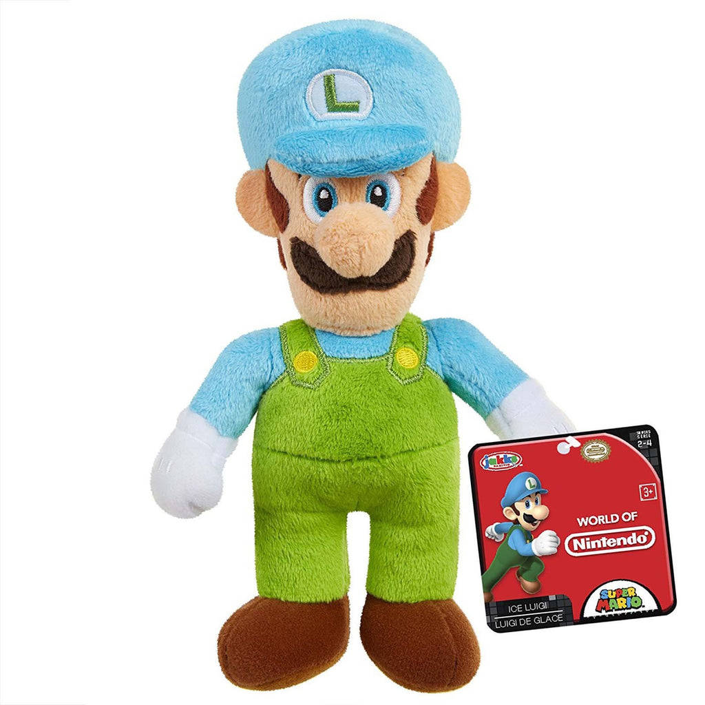 World Of Nintendo Super Mario Ice Luigi 5 Inch Plush Figure - Radar Toys
