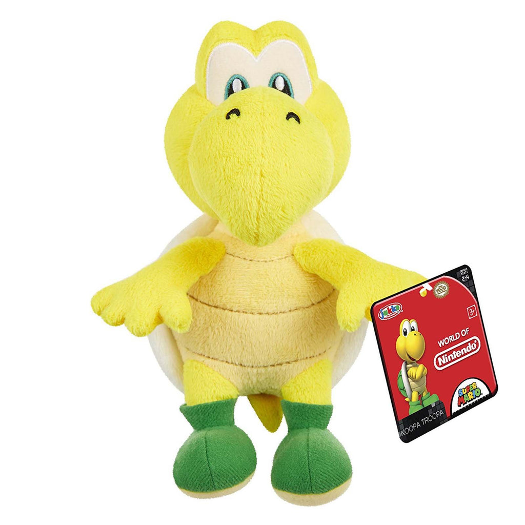 World Of Nintendo Super Mario Koopa Troopa 5 Inch Plush Figure - Radar Toys