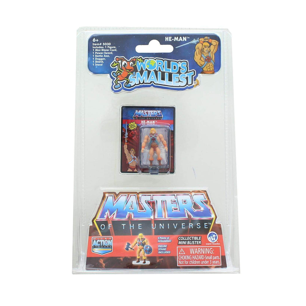 World's Smallest Masters Of The Universe He-Man Micro Action Figure - Radar Toys