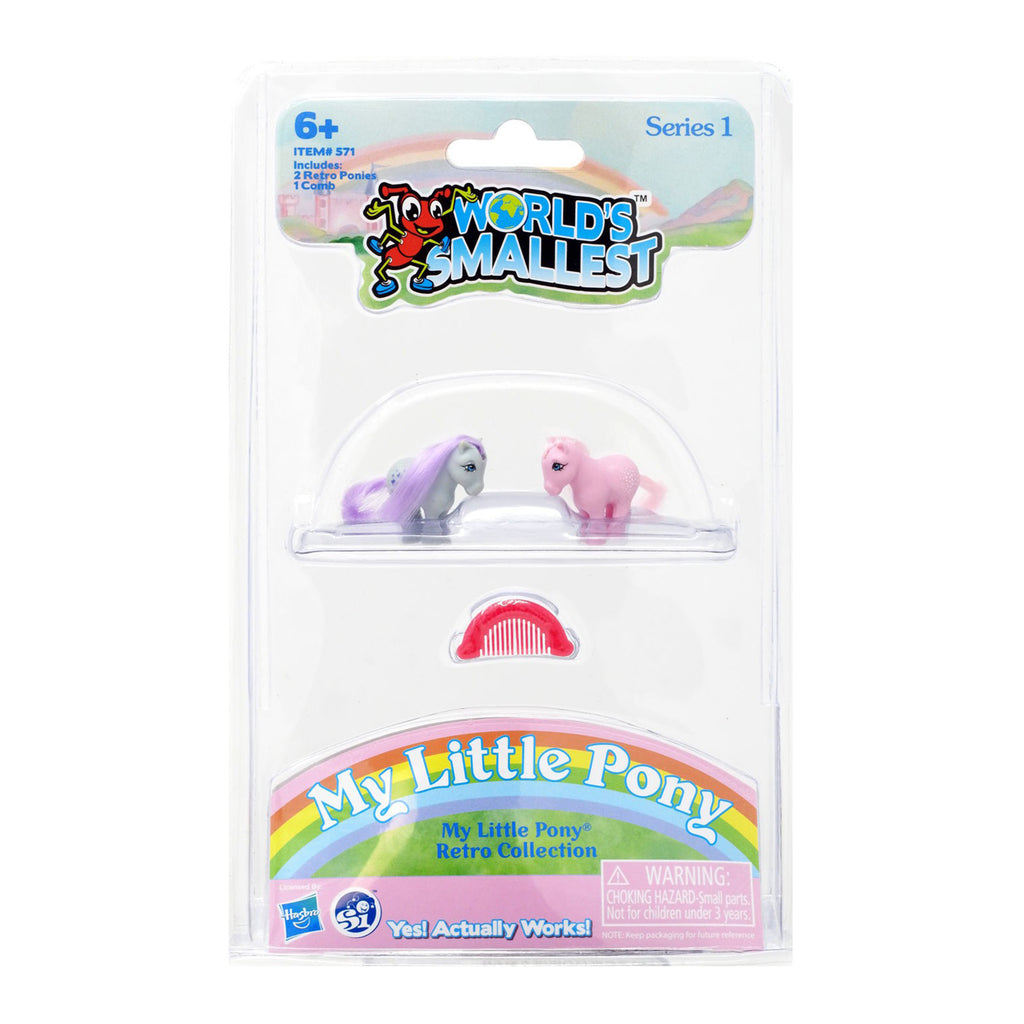 World's Smallest My Little Pony Blue Belle And Cotton Candy Micro Action Figure - Radar Toys