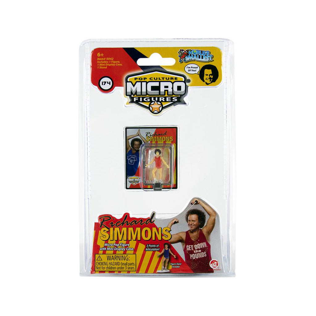 World's Smallest Micro Figures Richard Simmons Red Action Figure - Radar Toys