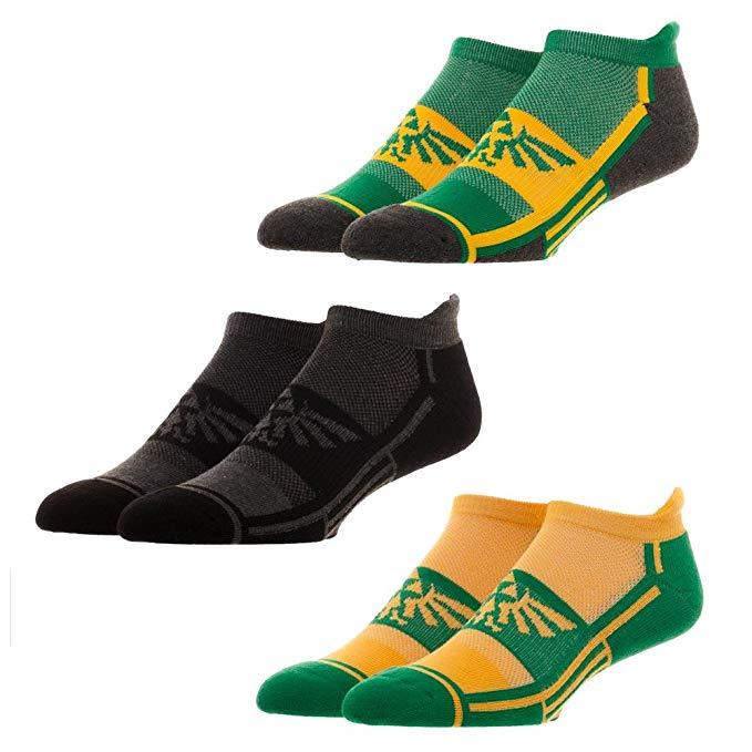 Zelda 3 Pairs Of Athletic Ankle Socks