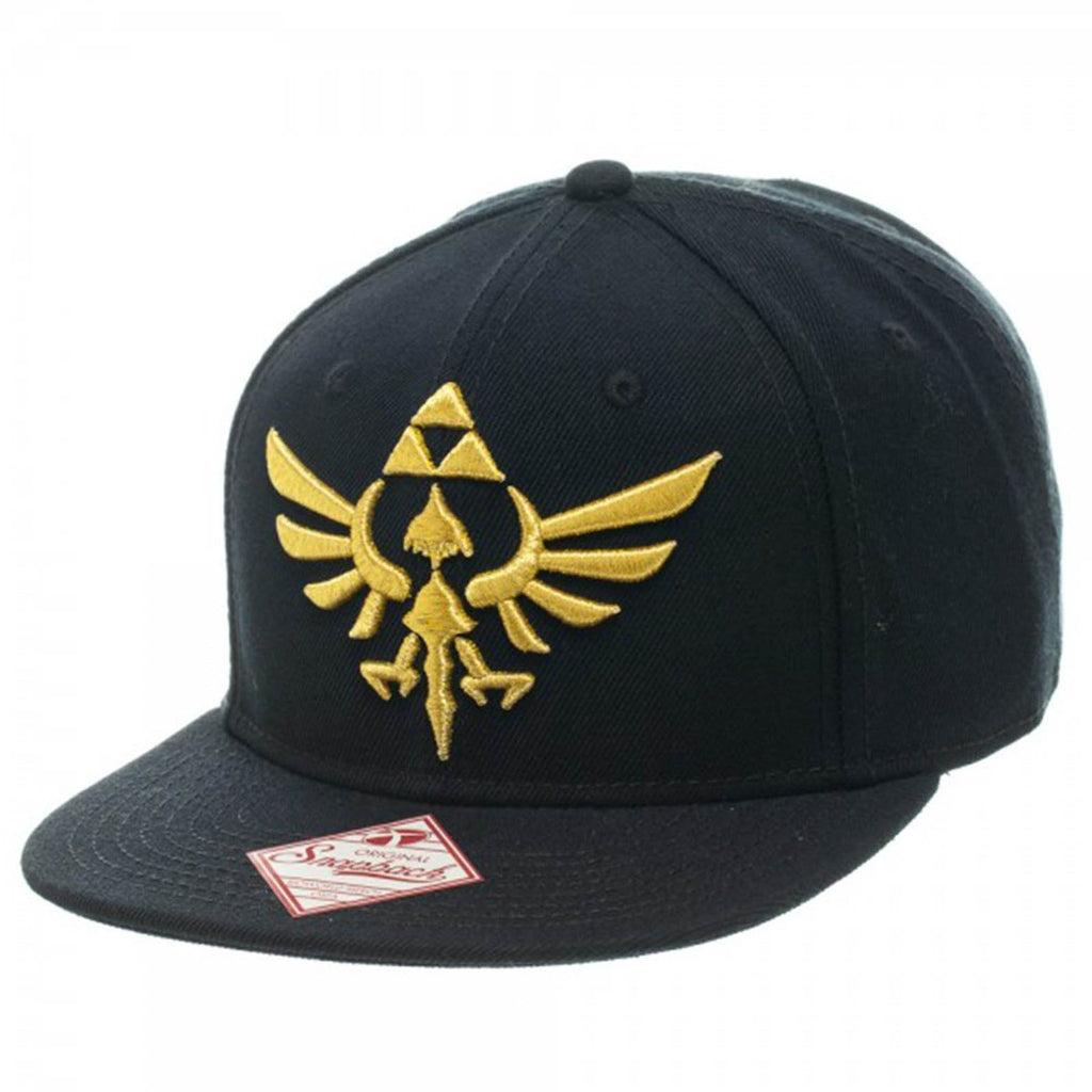 Zelda Black Classic Logo Snapback Hat