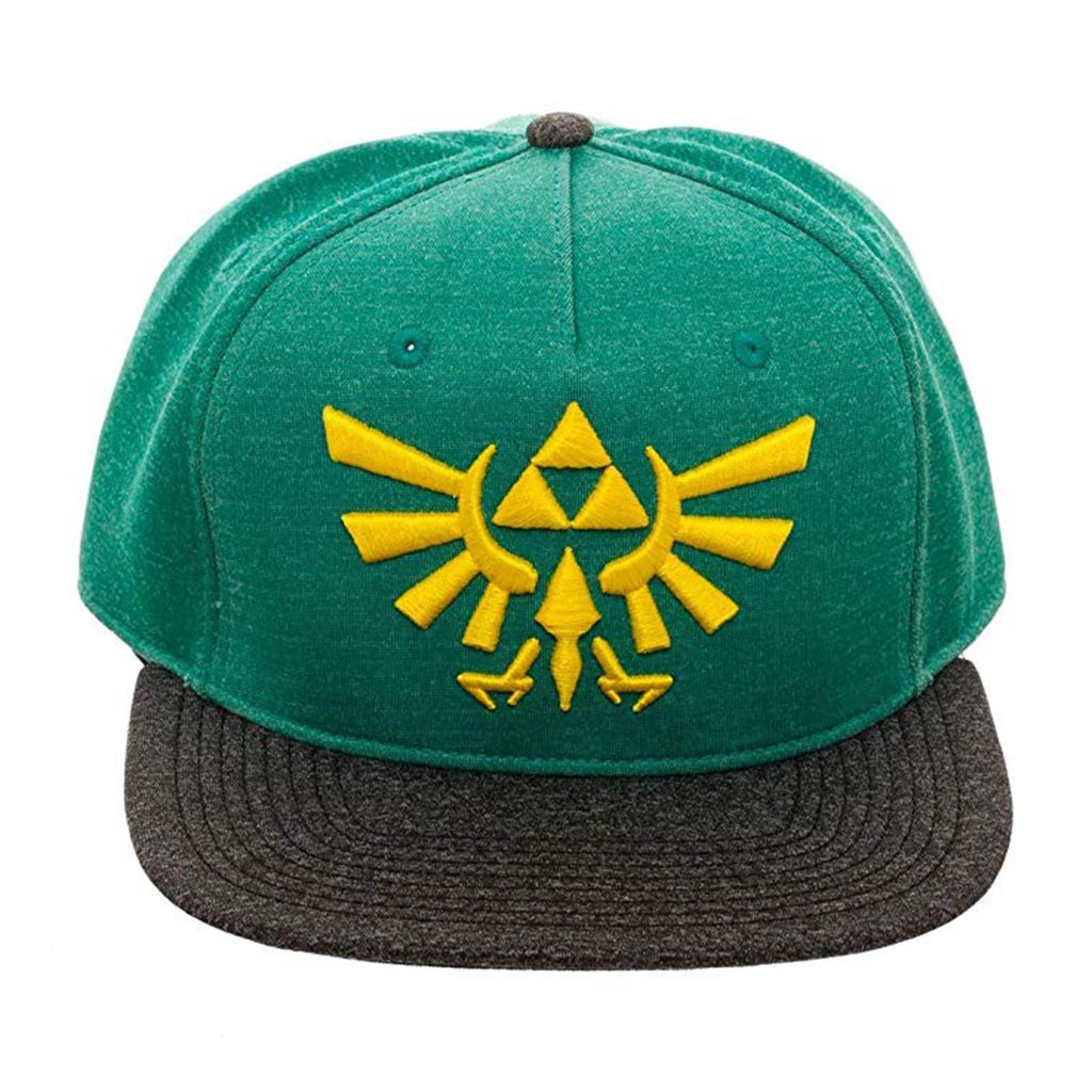 Zelda Green Grey Triforce Snapback Hat