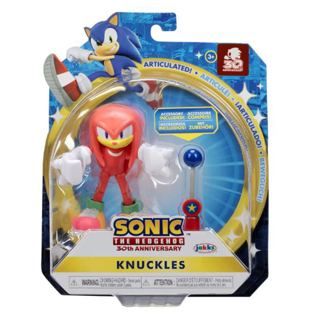 Sonic The Hedgehog 30th Anniversary Knuckles 4 Inch Figure - Radar Toys