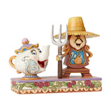 Enesco Disney Traditions Beauty & The Beast Mrs Potts Cogsworth Figurine - Radar Toys