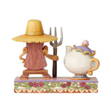 Enesco Disney Traditions Beauty & The Beast Mrs Potts Cogsworth Figurine - Radar Toys