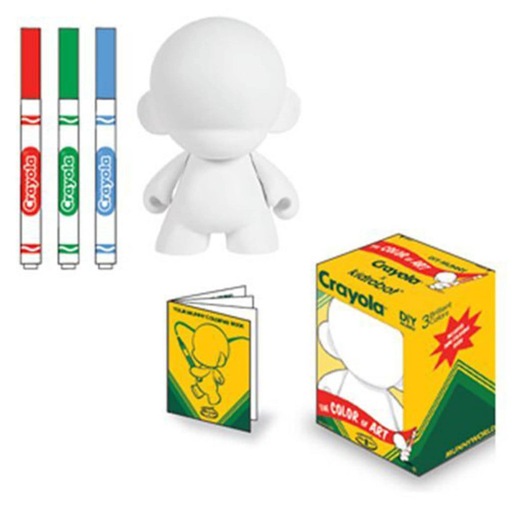 Kidrobot Crayola Do It Yourself 4 Inch Blank Vinyl Figure