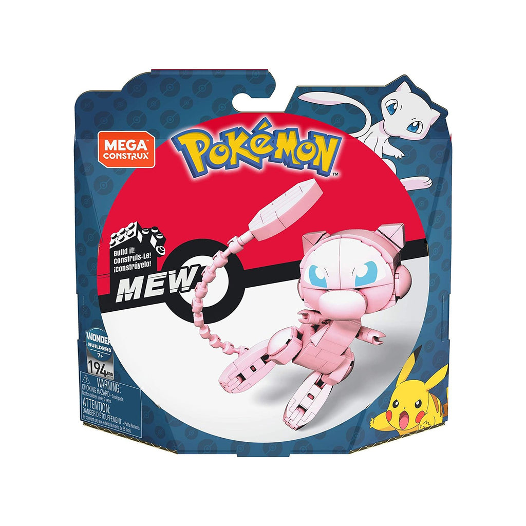 Mega Construx Pokemon Wonder Builders Mew Building Set - Radar Toys