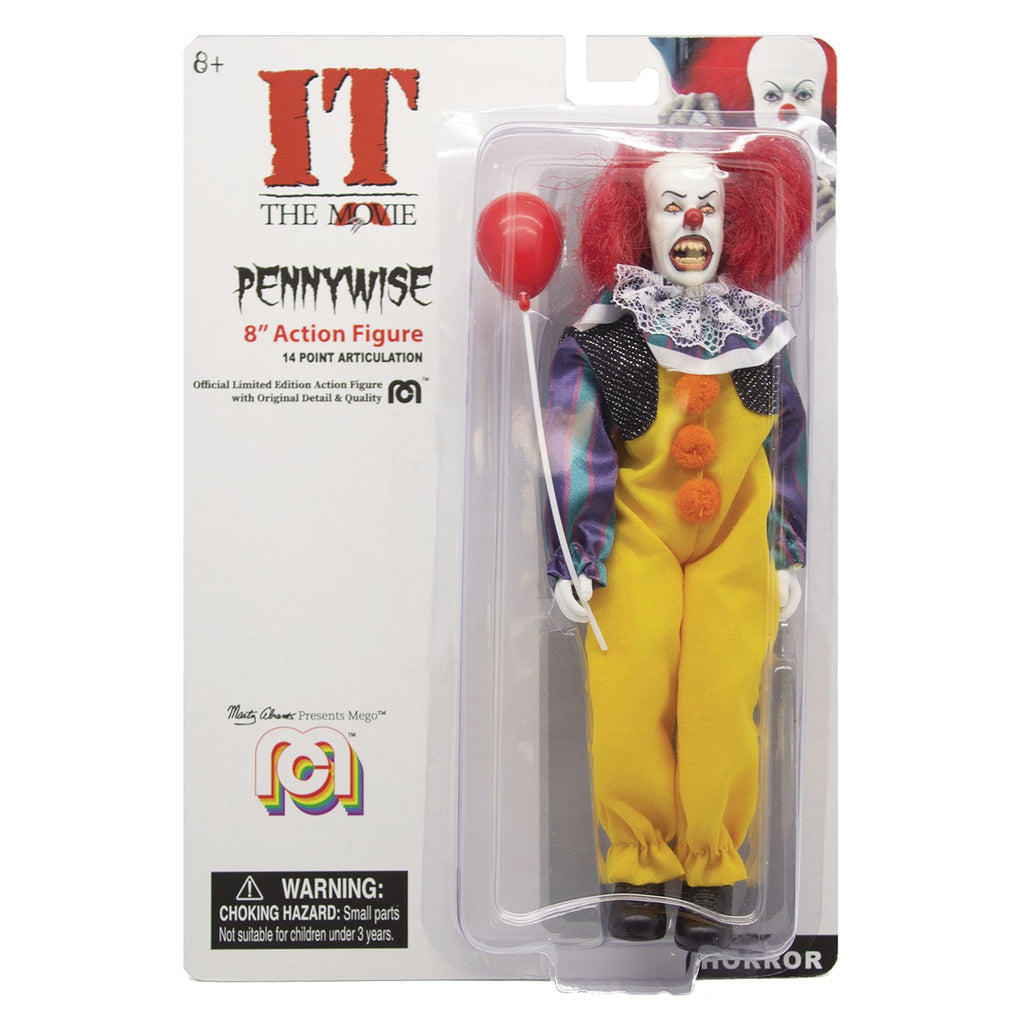Mego Horror IT The Movie Pennywise 8 Inch Action Figure - Radar Toys
