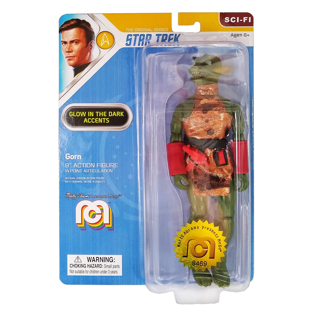 Mego Sci-Fi Star Trek Captain Gorn Glow 8 Inch Action Figure - Radar Toys