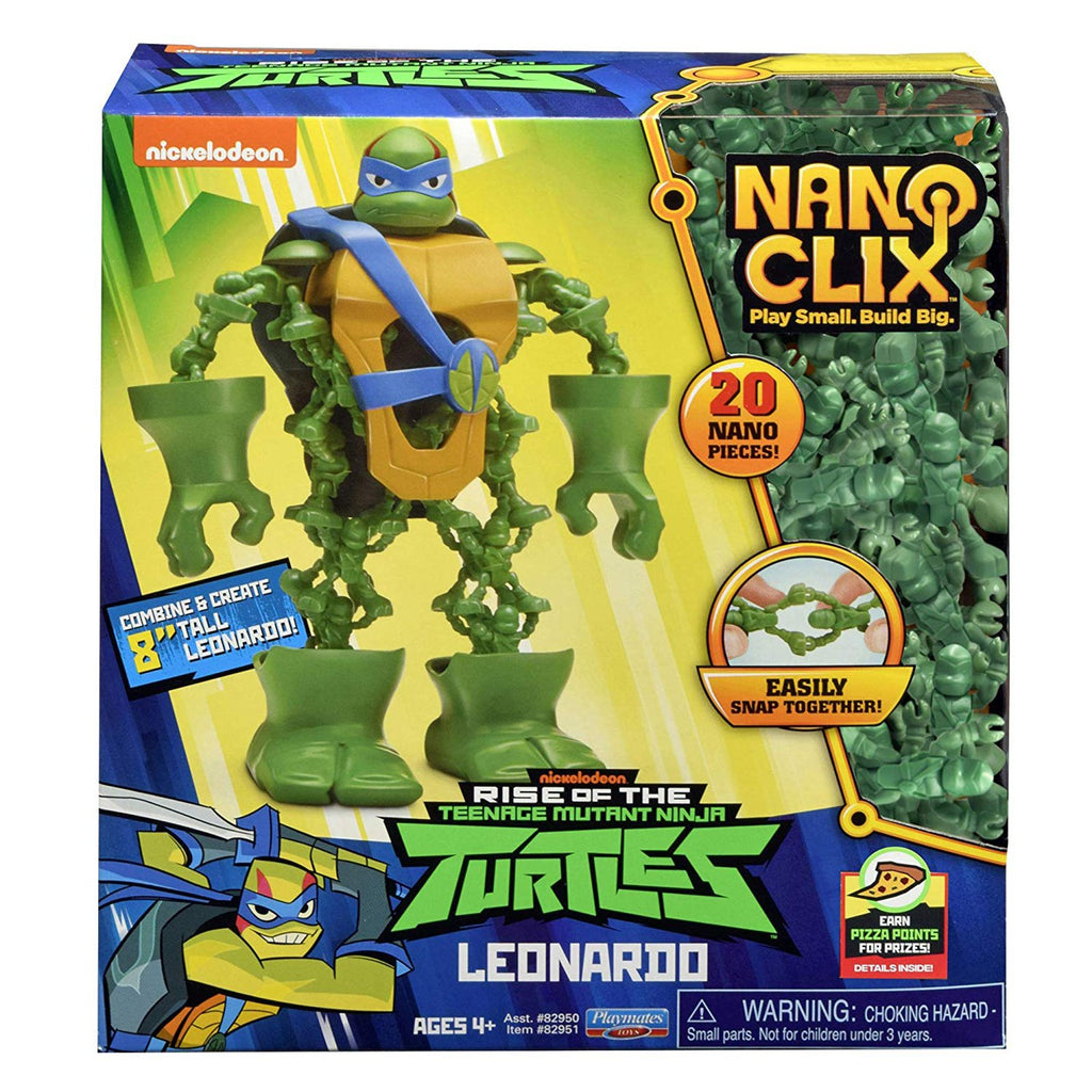 Nano Clix Teenage Mutant Ninja Turtles Rise Of Leonardo Set - Radar Toys