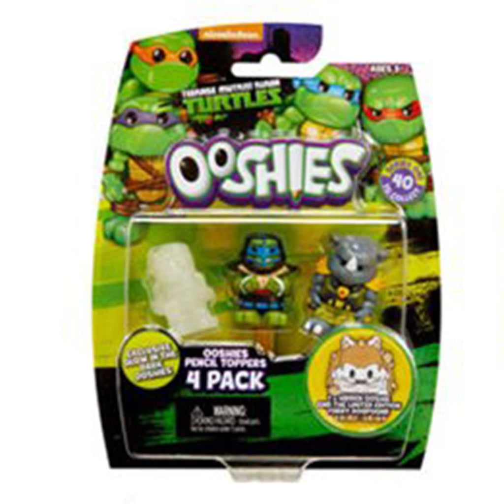 Ooshies Teenage Mutant Ninja Turtles Series 1 Leo 4 Figure Set - Radar Toys