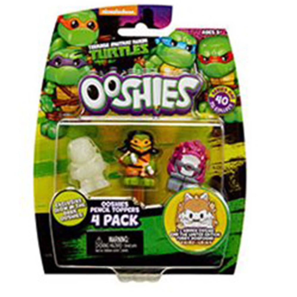 Ooshies Teenage Mutant Ninja Turtles Series 1 Mike 4 Figure Set - Radar Toys