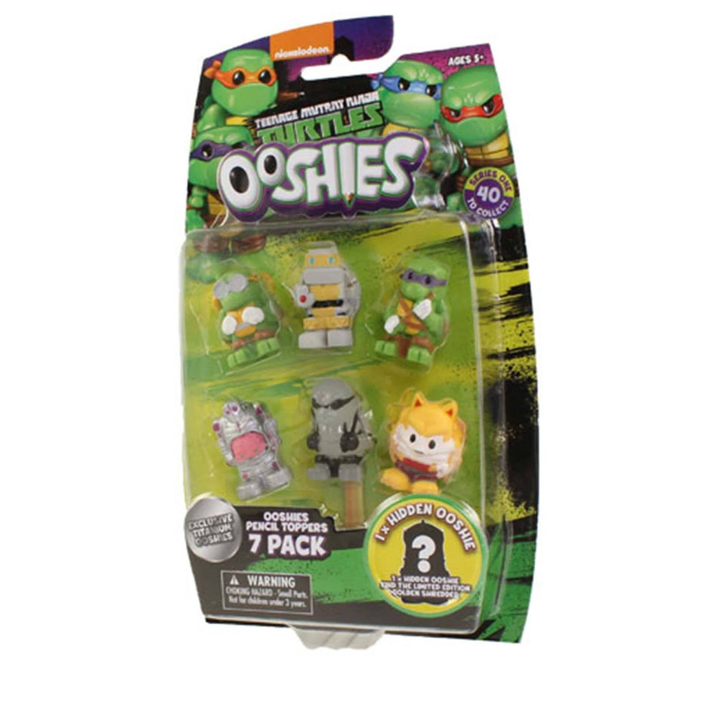 Ooshies Teenage Mutant Ninja Turtles Series 1 Set 4 7 Figure Set - Radar Toys