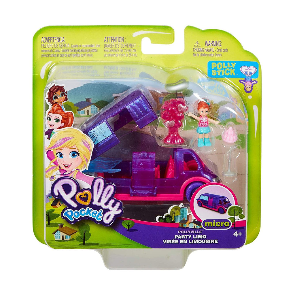 Polly Pocket Pollyville Party Limo Figure Set