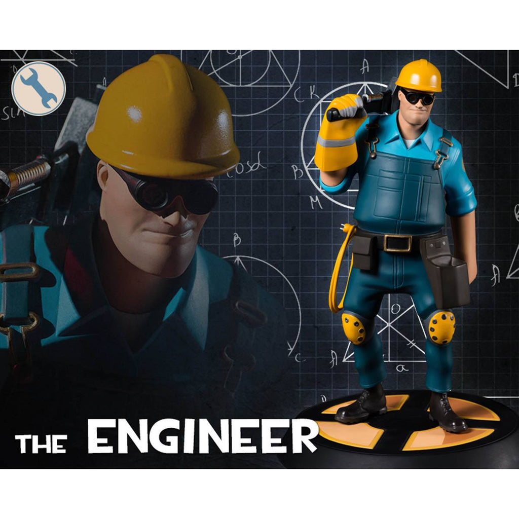 Team Fortress Gaming Heads Limited Edition 12 Inch Statue Blue Engineer