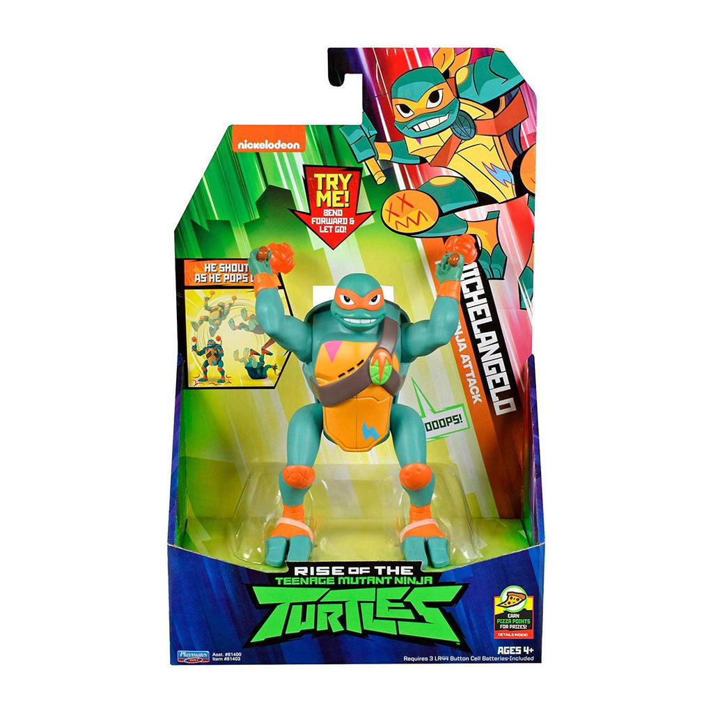 Teenage Mutant Ninja Turtles Rise Of Deluxe Michelangelo Attack Action Figure - Radar Toys